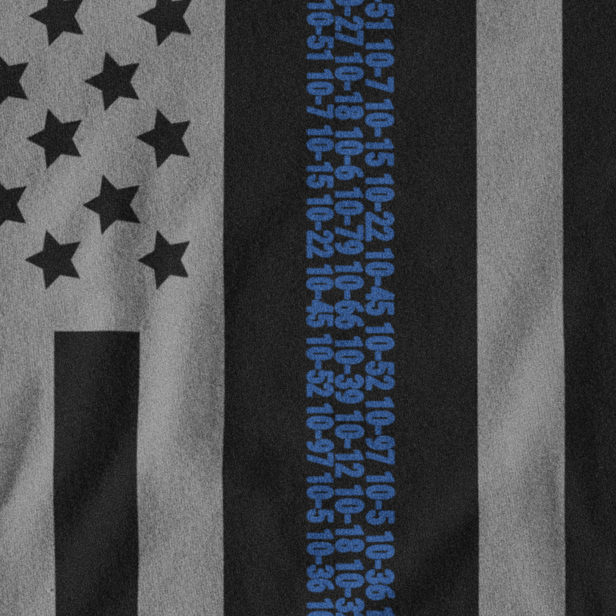 Ten Codes Thin Blue Line Flag Hoodie Florida Patriot Apparel Company